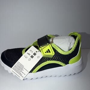 adidas Summerflex C Low Top Hook & Loop Black/Green/White Kids 2.5 IH8728